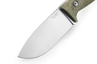 Pugnale da caccia Lionsteel con manico in tela verde. M3 CVG