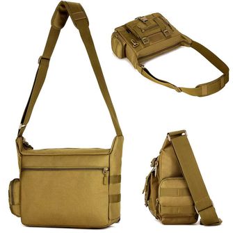 DRAGOWA Tactical Borsa tattica a tracolla Shrapnel, CP nero