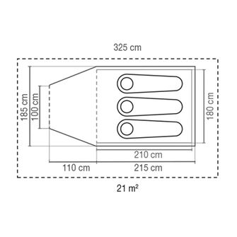 Tenda Coleman Darwin Plus per 3 persone