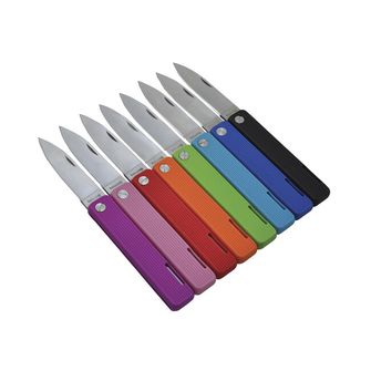 Baladeo ECO353 Papagayo coltello tascabile, lama 7,5 cm, acciaio 420, manico TPE viola