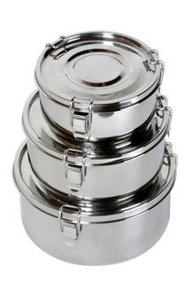 BasicNature Contenitore per alimenti, acciaio inox 0,5 l