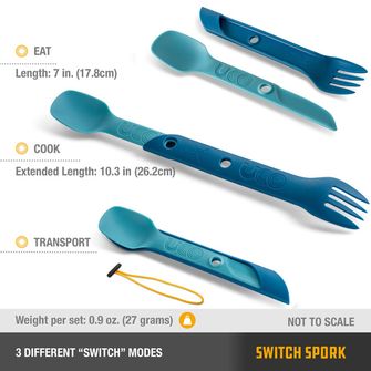 UCO Switch Spork Set di posate classiche blu