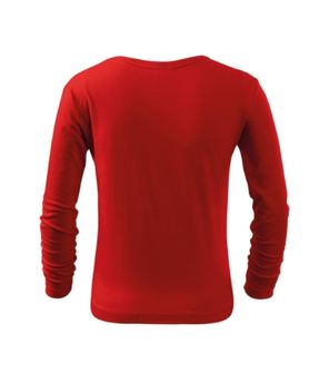 Maglietta a maniche lunghe Malfini Fit-T LS per bambini, rosso