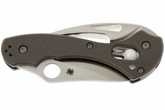 Spyderco Tusk coltello tascabile 6 cm, grigio, titanio