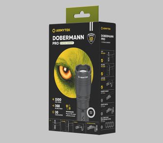 ArmyTek Dobermann Pro Torcia tascabile a LED bianchi 1400 lm potenza della batteria 114 g