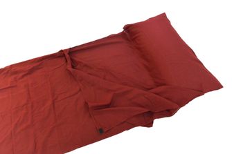 Origin Outdoors Fodera rettangolare in cotone per sacco a pelo bordeaux