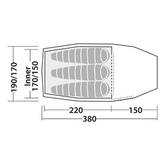 Tenda Robens Pioneer EX per 3 persone