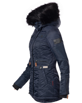 Navahoo SCHATZCHEN Giacca invernale da donna con cappuccio, blu