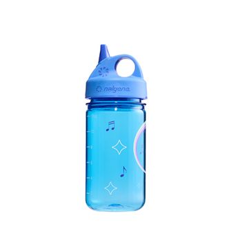 Nalgene Biberon Grip-n-Gulp Sustain 0,35 l con coperchio blu, ippopotamo musicale