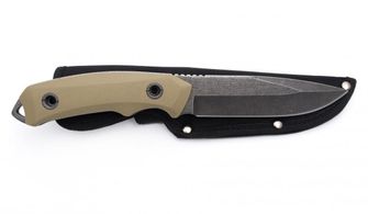 FOX Outdoor Coltello da sopravvivenza Stonewashed, Coyote II, 25,5cm