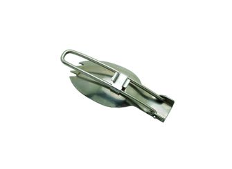 Baladeo PLR086 cucchiaio pieghevole con forchetta, acciaio inox