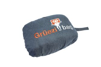 Grüezi-Bag Feater Fodera per sacco a pelo riscaldata con interfaccia USB blu