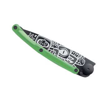 Coltello di chiusura Deejo collezione Street nero verde Pace