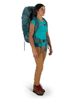 Zaino da trekking OSPREY RENN 50,  cascade blue/melon orange