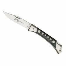 Coltello Herbertz 9,2 cm, nero, plastica, acciaio inox