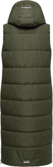 Navahoo BREZELCHEN Gilet lungo da donna, oliva scuro