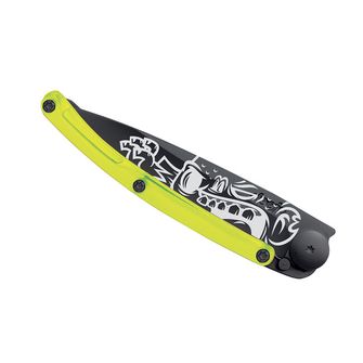 Coltello di chiusura Deejo collezione Street nero giallo Zombie