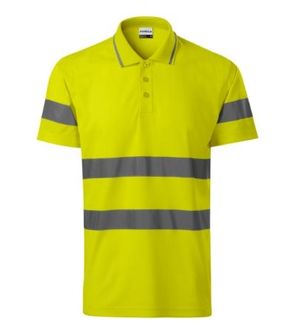 Polo di sicurezza riflettente Rimeck HV Runway, giallo fluorescente