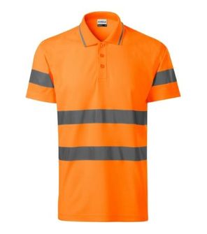 Polo di sicurezza riflettente Rimeck HV Runway, arancione fluorescente