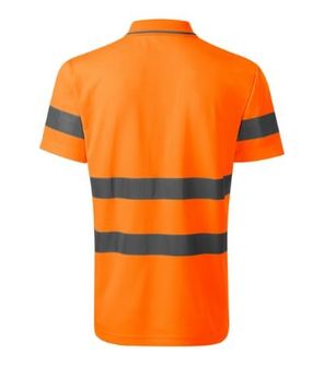 Polo di sicurezza riflettente Rimeck HV Runway, arancione fluorescente