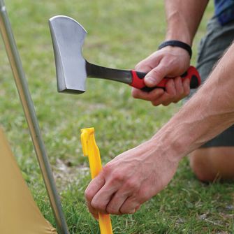 Coghlans Ascia da campeggio in acciaio resistente con impugnatura gommata