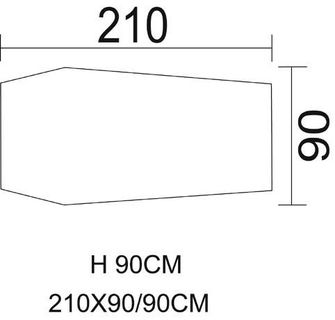 MFH Tenda a tunnel Hochstein per 1 persona, BW mimetico 210 x 90 x 90 cm