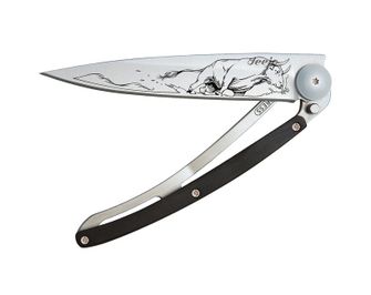 Coltello di chiusura Deejo Tattoo legno Bull