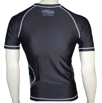 Katsudo rash guard grigio, manica corta