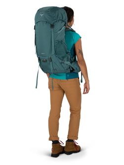 Zaino da trekking OSPREY RENN 50,  cascade blue/melon orange