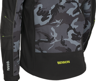 BENNON giacca softshell CAMOS, nero/grigio