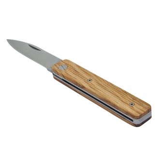 Baladeo ECO331 Coltello Papagayo, lama 7,5 cm, acciaio 420, manico in legno d&#039;ulivo