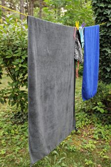 BasicNature Asciugamano in spugna 60 x 120 cm blu