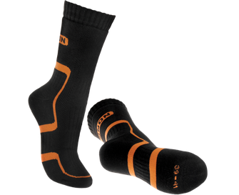 BENNON TREK SOCK calzini da trekking, nero/arancio