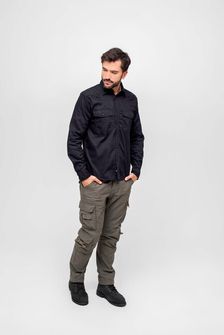 Camicia Brandit Flanellshirt, nero