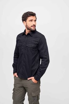 Camicia Brandit Flanellshirt, nero