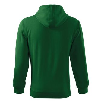 Malfini Felpa con zip Trendy da uomo, verde, 300g/m2