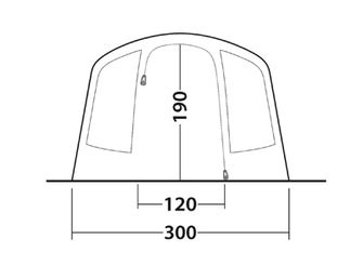 Outwell Tenda Sunhill 5 Air per 5 persone