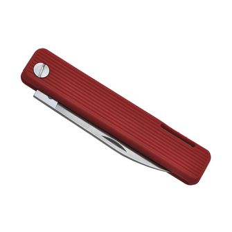 Baladeo ECO351 Coltello Papagayo, lama 7,5 cm, acciaio 420, manico TPE rosso