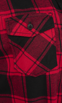 Camicia lunga senza maniche Brandit Gracey da donna, rossa e nera
