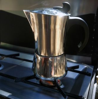 BasicNature Caffettiera espresso in acciaio inox per 6 tazze