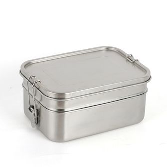 Origin Outdoors Deluxe Double Lunch Box in acciaio inox 1,9 l