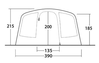 Tenda Outwell Moonhill 6 Air per 6 persone