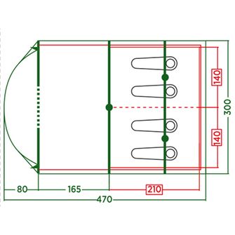 Tenda Coleman Vail per 4 persone