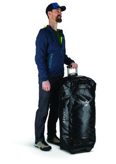 Borsa OSPREY ROLLING TRANSPORTER 120, nero