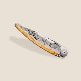 Coltello di chiusura Deejo Tattoo legno Geisha