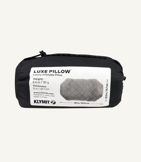 Cuscino Klymit Luxe, grigio