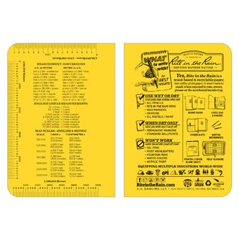 Rite in the Rain All Weather Field-Flex Book giallo n. 374-M