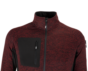 BENNON Felpa con zip ALTOS, rosso