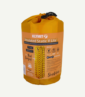 Materasso per auto isolato Klymit Static V Lite, arancio mango