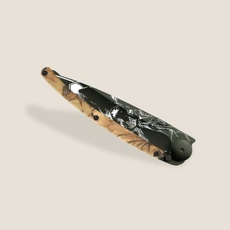 Coltello di chiusura Deejo Tattoo nero marrone mimetico Cervo